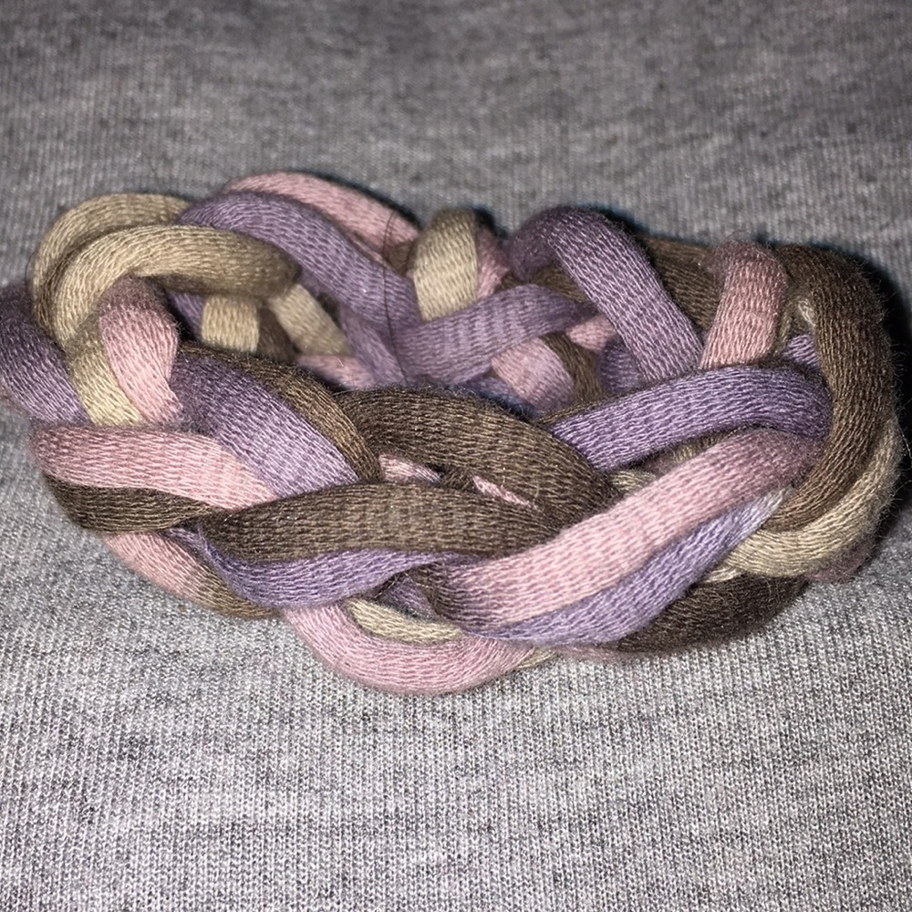 Shades of purple handmade narrow cuff